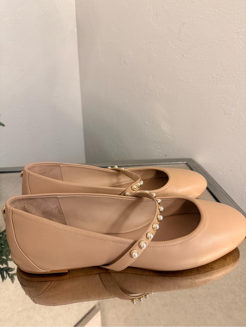 Stuart Weitzman Apri Pearl Ballet Flat Size 12 - Picture 3 of 6